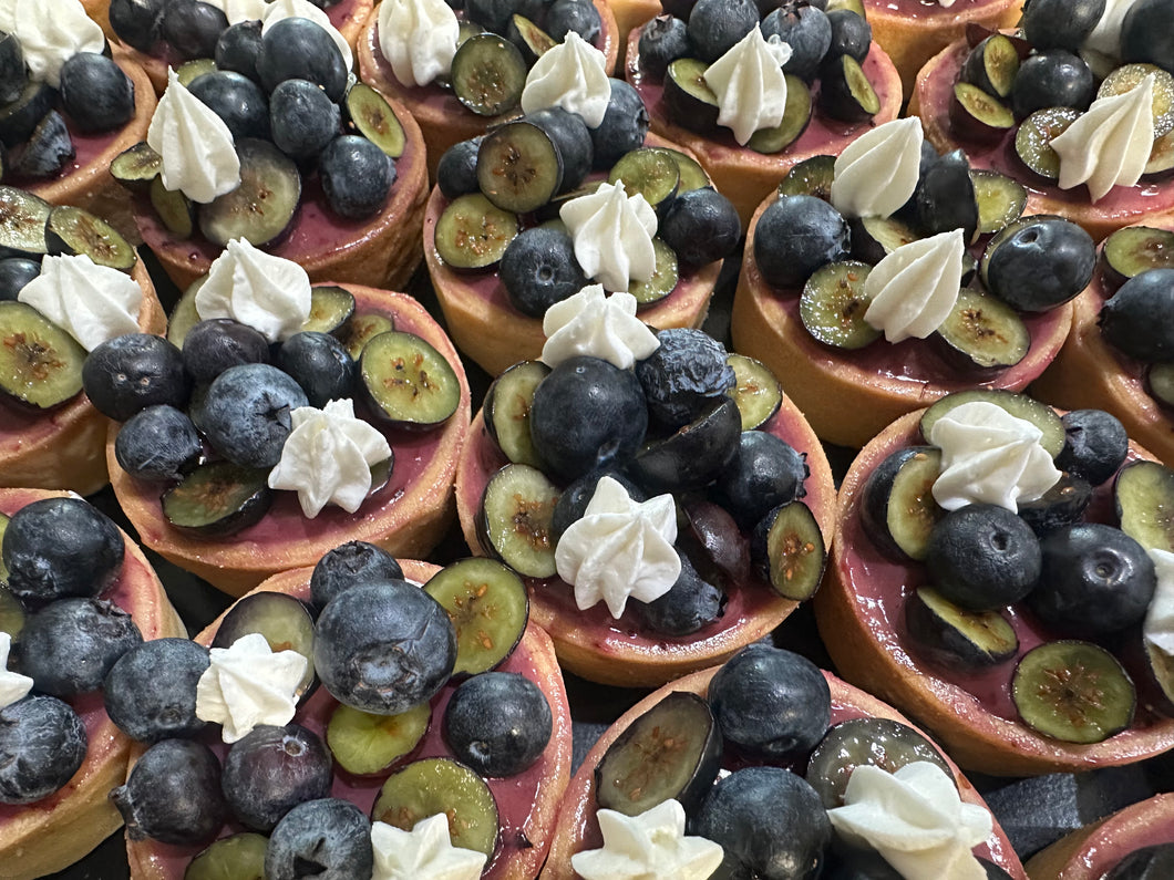 Blueberry Cream Tartlets