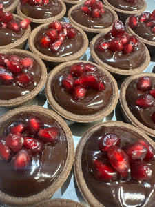 Chocolate Pomegranate Tartlets