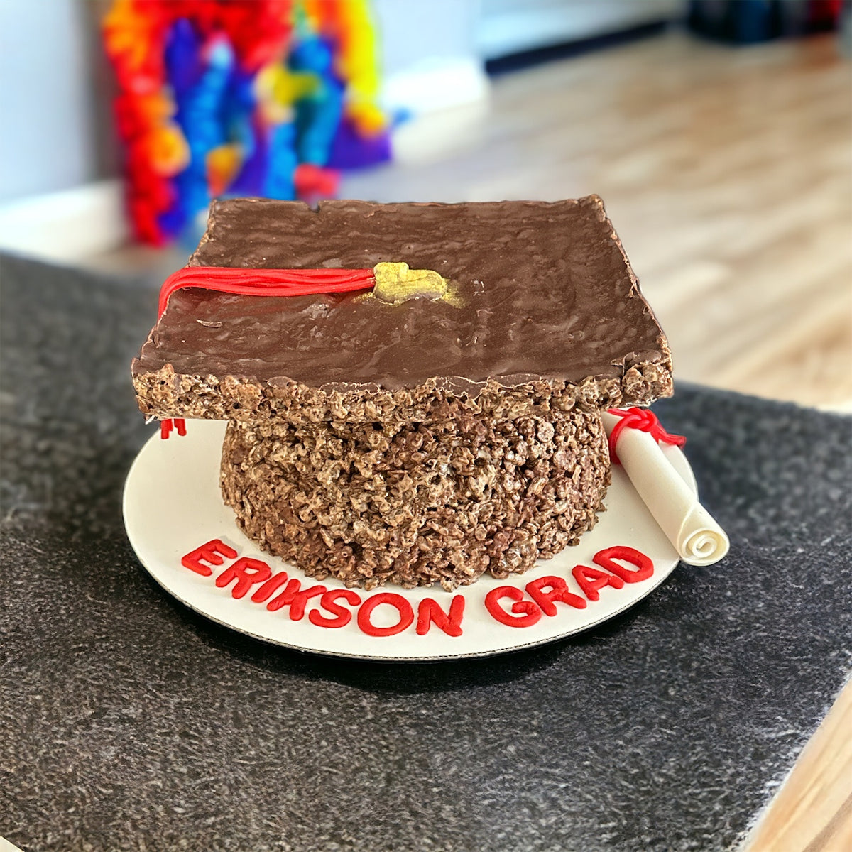 Cocoa Krispies Treat Graduation Cap – Nechamit's Treats