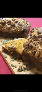Cinnamon Pecan Streusel Pumpkin Bread